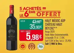 Match Chùteau Haut Beyzac Haut Médoc AOP offre