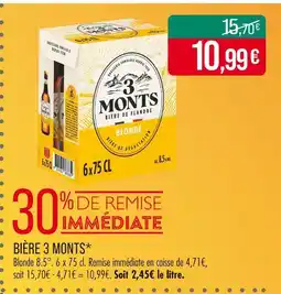 Match 3 Monts Bière offre