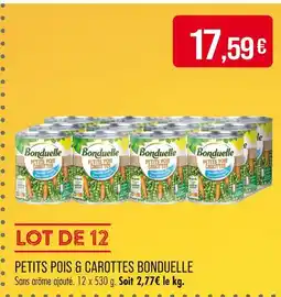 Match Bonduelle Petits Pois & Carottes offre