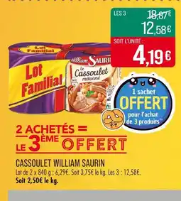 Match William Saurin Cassoulet offre