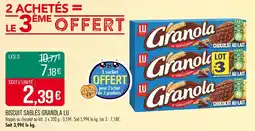 Match LU Biscuit sablés Granola offre