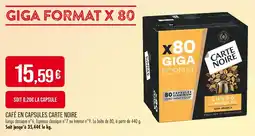 Match Carte Noire Café en capsules offre
