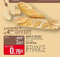 Match Baguette sur sole offre