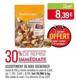 Match SEEBERGER Assortiment de noix offre