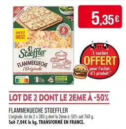 Match Stoeffler Flammekueche offre