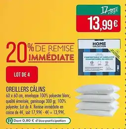 Match Oreillers câlins offre
