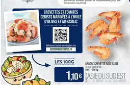 Match Grosse crevette rose cuite offre