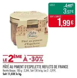 Match REFLETS DE FRANCE Pùté au piment d'espelette offre