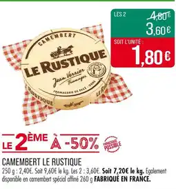 Match LE RUSTIQUE Camembert offre