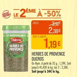 Match DUCROS Herbes de Provence offre
