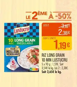 Match LUSTUCRU Riz long grain 10 min offre