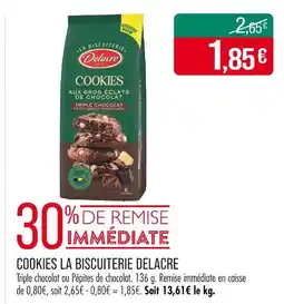 Match LA BISCUITERIE DELACRE COOKIES offre