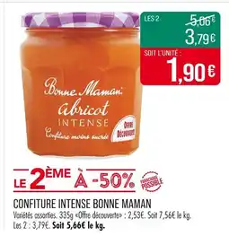 Match BONNE MAMAN Confiture intense offre