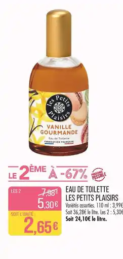 Match LES PETITS PLAISIRS Eau de toilette offre