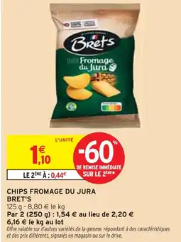 Intermarché BRET'S Chips fromage du jura offre