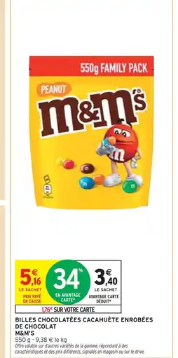 M&M'S Billes chocolatées cacahuète enrobées de chocolat