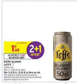 Intermarché LEFFE Bière blonde offre
