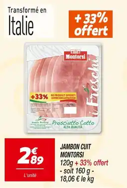 Netto MONTORSI Jambon cuit offre