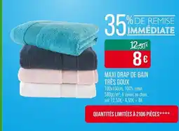 Match Maxi drap de bain très doux offre