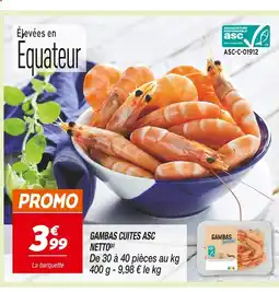 Netto NETTO Gambas cuites ASC offre