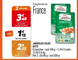 Netto NETTO Jambon sec italien offre
