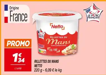 Netto NETTO Rillettes du Mans offre
