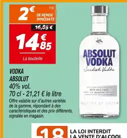 Netto ABSOLUT Vodka offre