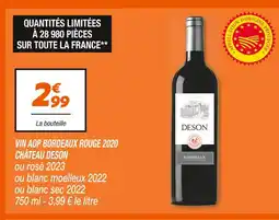Netto CHÂTEAU DESON Vin aop bordeaux rouge 2020 offre