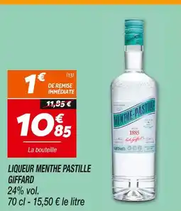 Netto GIFFARD Liqueur menthe pastille offre