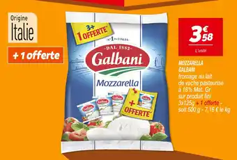 Netto GALBANI Mozzarella offre