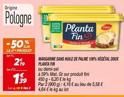Netto PLANTA FIN Margarine sans huile de palme 100% végétal doux offre