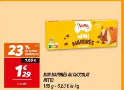 Netto NETTO Mini marbrés au chocolat offre