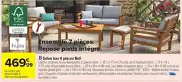 Carrefour Drive Hyba - ensemble 7 pieces repose pieds intégre offre