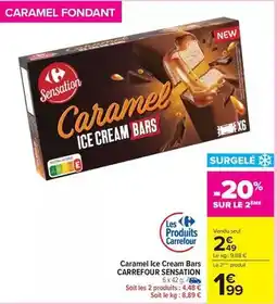 Carrefour Drive Carrefour - caramel ice cream bars sensation offre