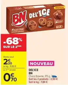 Carrefour Drive Bn choco brownie offre