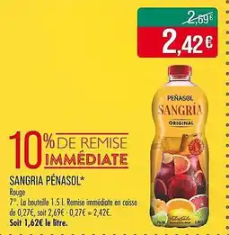 Match Sangria pénasol offre