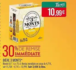 Match Bière 3 monts offre