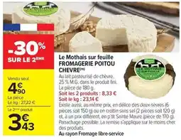 Carrefour Drive Le mothais sur feuille fromagerie offre