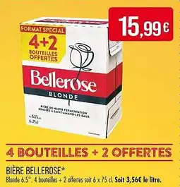 Match Bière bellerose offre