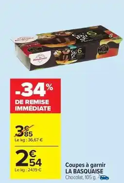 Carrefour Drive Coupes à garnir offre