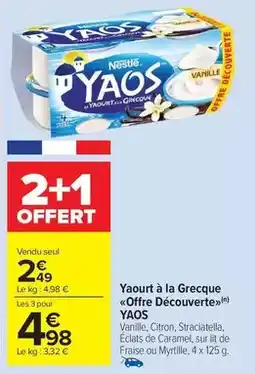 Carrefour Drive Nestlé - yaourt à la grecque offre