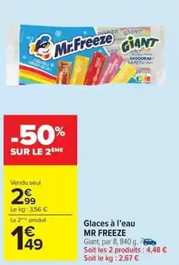 Carrefour Drive Mr. freeze - glaces à l'eau offre