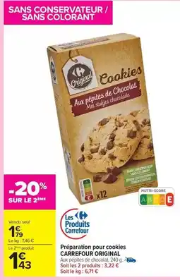 Carrefour Drive Carrefour - préparation pour cookies offre