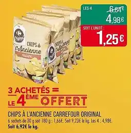 Match Chips Ă l'ancienne carrefour original offre