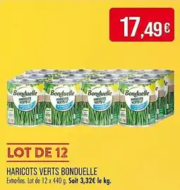 Match Haricots verts bonduelle offre