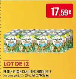 Match Petits pois & carottes bonduelle offre
