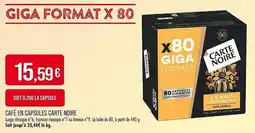 Match Café en capsules carte noire offre
