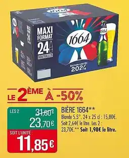 Match Bière 1664 offre
