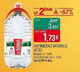 Match Eau minérale naturelle vittel offre