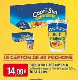 Match Boisson aux fruits capri-sun offre